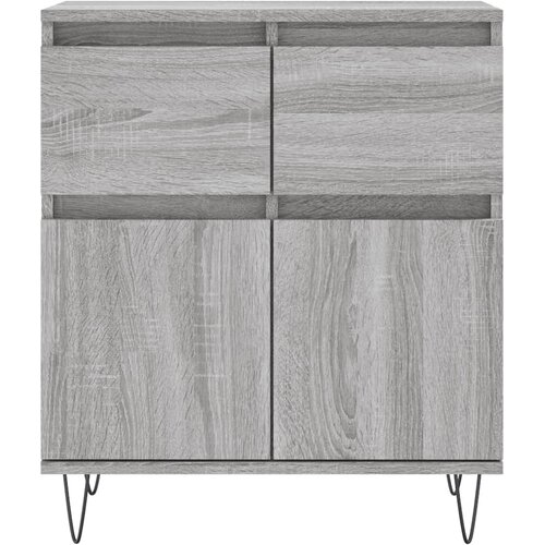  Komoda sivog hrasta sonome 60x35x70 cm od konstruiranog drva Slike