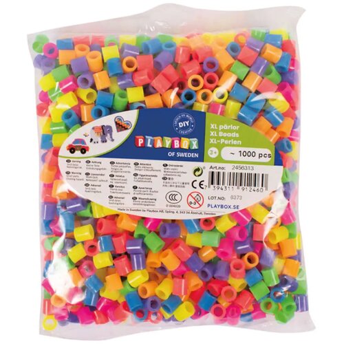 Playbox mm XL MAXI neonske barvne likalne perle, paket 1000 kosov Cene