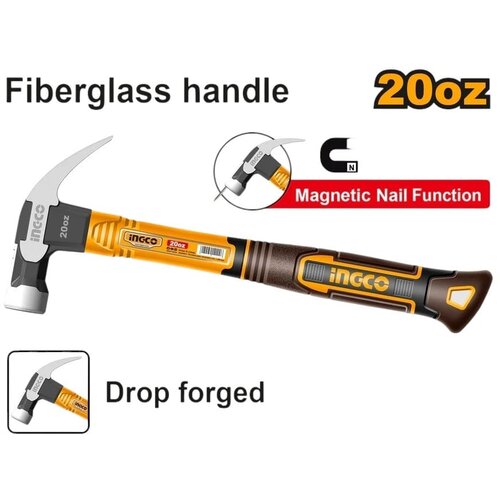  Stolarski čekić sa fiberglas dr&amp;scaron;kom HCH81020 20oz SUPER INGCO Slike