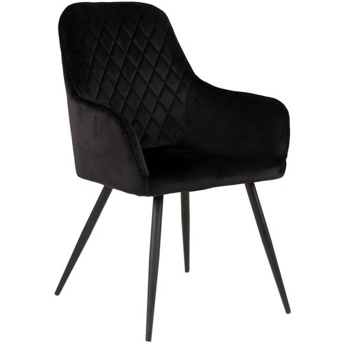 House Nordic Črni žametni jedilni stoli 2 kos Harbo - House Nordic Cene