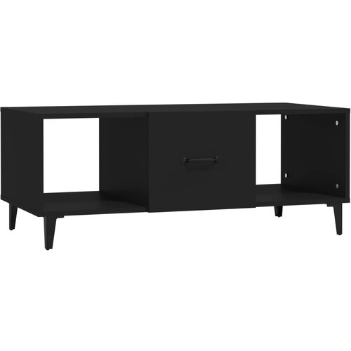 Maison Chic Klubska mizica - kavna mizica - Nizka mizica črna 102x50x40 cm konstruiran les, (21753828) Slike