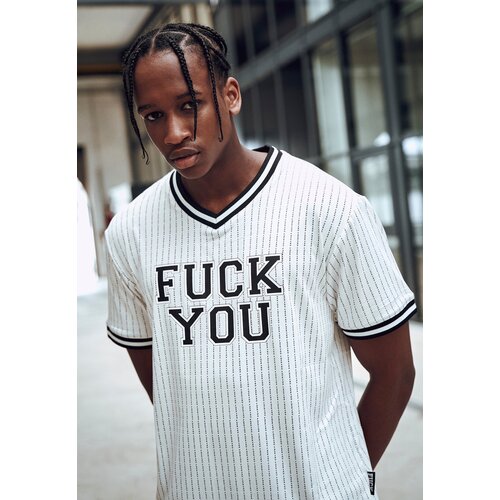 MT Men Fuckyou Jersey wht/blk Slike