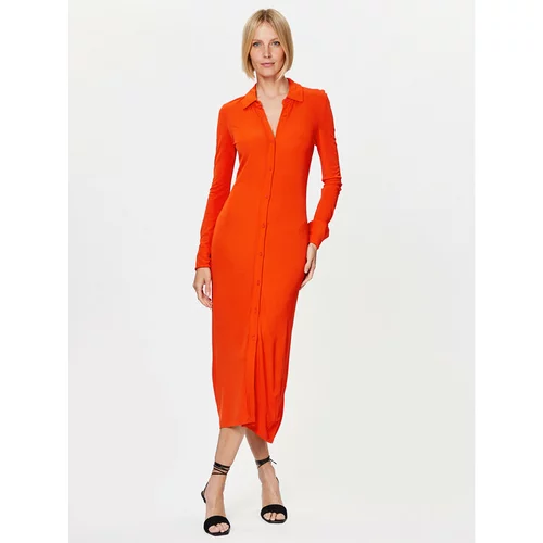 Calvin Klein Srajčna obleka K20K205760 Oranžna Regular Fit