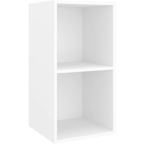 vidaXL Stenska TV omarica bela 37x37x72 cm iverna plošča, (20622426) Cene