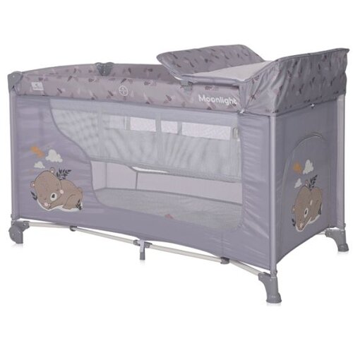Olimp Sport Lorelli prenosivi krevet moonlight 2 nivoa - grey dream Cene