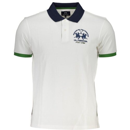 La Martina POLO SHORT SLEEVE MAN WHITE Cene