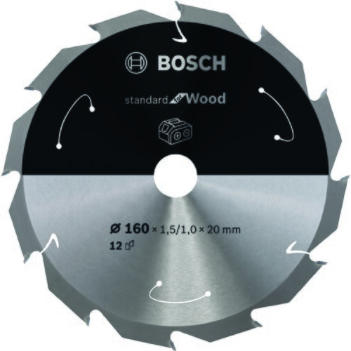 Bosch standard for wood list kružne testere za akumulatorske testere 160x1,5x20 T12 2608837675, 160x1,5x20 T12 Slike