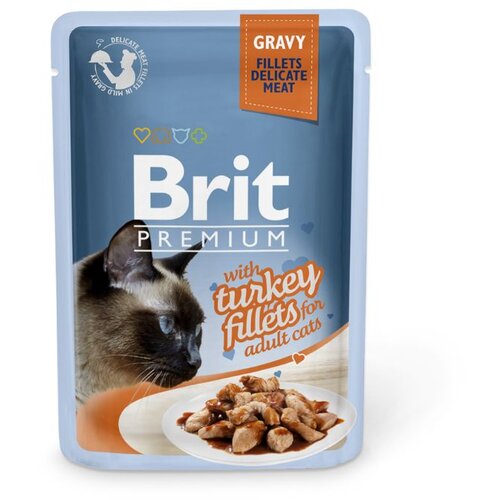Brit Premium Cat Delicate Fillets u umaku s puretinom, vrećica 85 g Slike