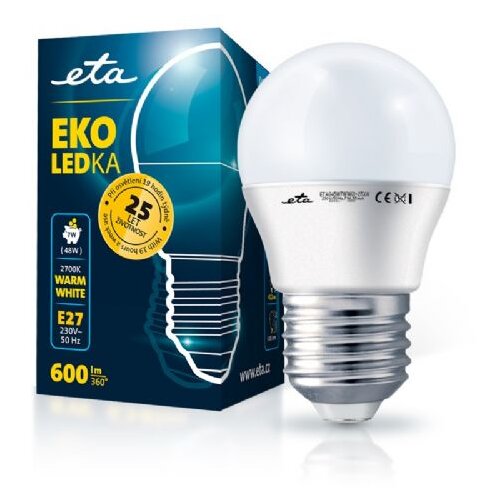 ETA LED žarnica 7W E27 [topla bela, 2700K, 600lm] Cene