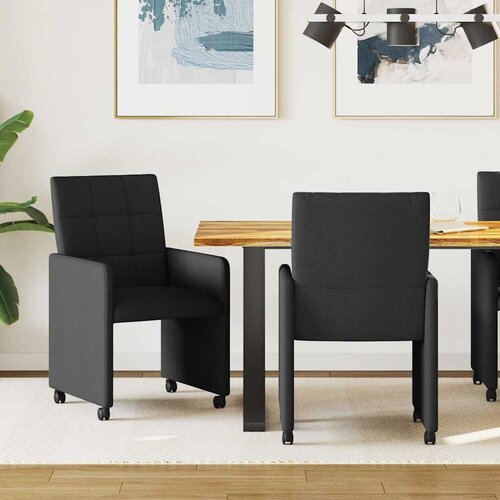  Blagovačke stolice s kotačima 2 pcs Crna 58 x 65 x 94 cm Cijene