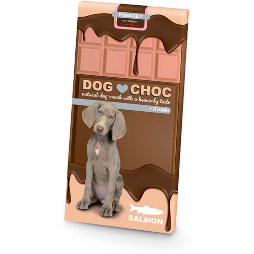 Duvo pasja čokolada dogchoc, z lososom - 100 g Cene