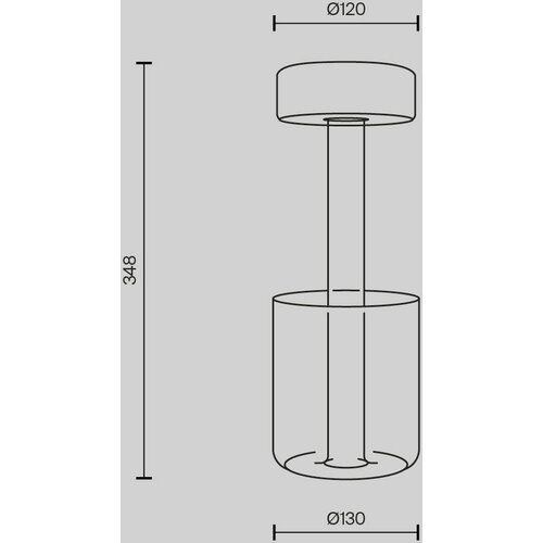 MAYTONI MOD229TL-L3B3K3 - led prigu&amp;scaron;iva prenosiva stona lampa 3W/5V crna/siva Slike