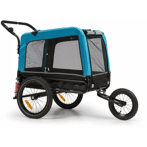 Klarfit Husky Vario, 2-v-1, prikolica za psa, voziček za psa, cca 240 L, 600D, Oxfort, modra barva