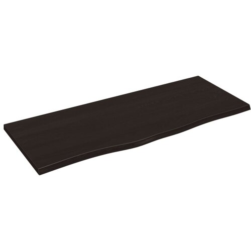 Maison Chic Stenska polica - Viseča Polica temno rjava 100x40x2 cm trdna hrastovina, (21784774) Cene