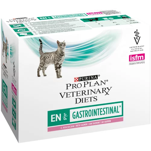 Purina Pro Plan Veterinary Diets Feline EN ST/OX Gastrointestinal losos - Varčno pakiranje: 2 x 10 x 85 g