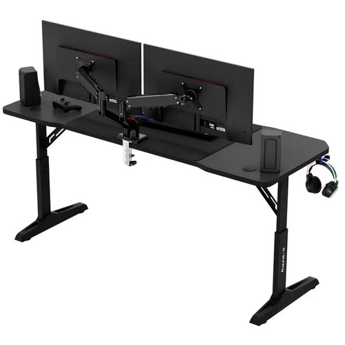 Huzaro Hero 4.6 Crni Podesivi Gaming sto 160x60cm Slike