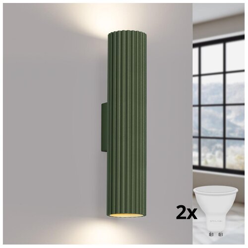  Brilagi - LED zidno svetlo CRESTO 2xGU10/10W/230V 30 cm zeleno Cene