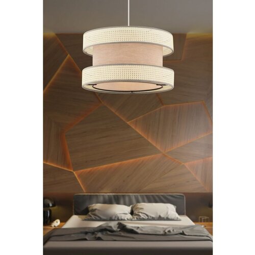 Opviq halo - white, beige whitebeige chandelier Cene