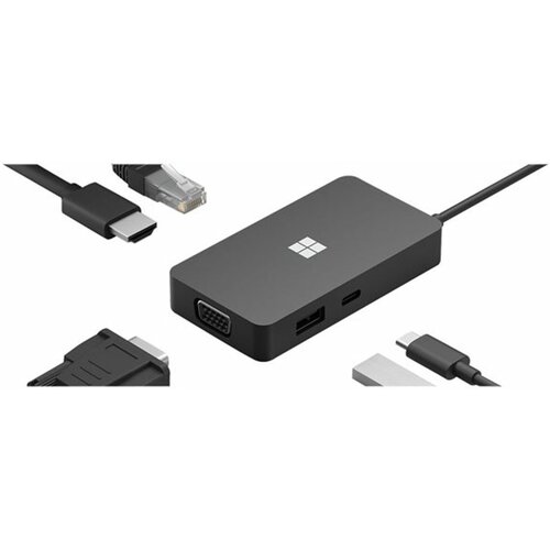 Microsoft Adapter USB-C Travel Hub USB-C3.2/USB-A/Eth/HDMI/VGA Slike