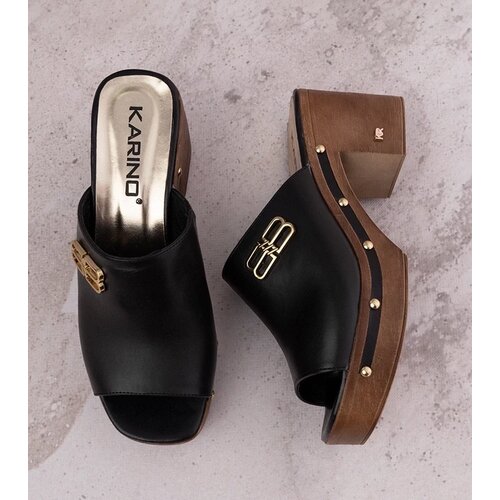 D/CEO Black sandals on a block heel Millo Cene