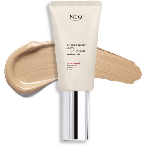 NEO MAKE UP Intense Serum Cover Foundation tekući puder za prirodni izgled SPF 30 nijansa 02 Ivory 30 ml Slike
