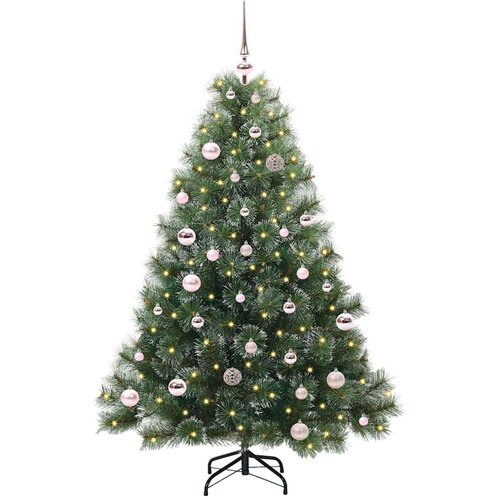 VidaXL Umjetno božićno drvce s stalakom Zelena 150 cm PE i PVC Slike