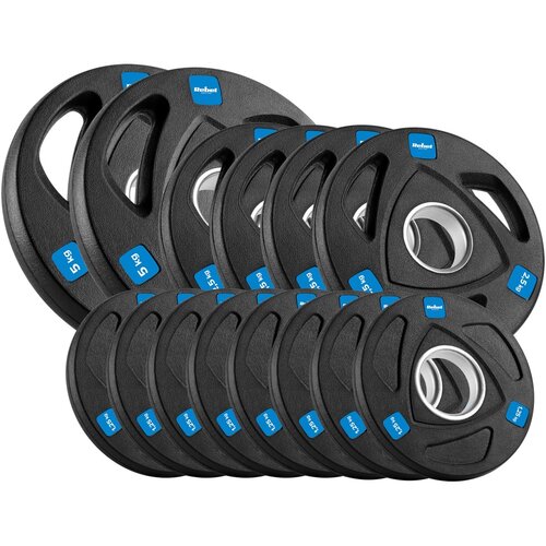 Rebel ACTIVE Gumirani liveni olimpijski tegovi ploče set 30kg / 51mm RBA-2113 Cene