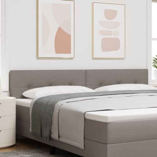  LED Uzglavlje s dugmadi Taupe 100 cm Tkanina Cene