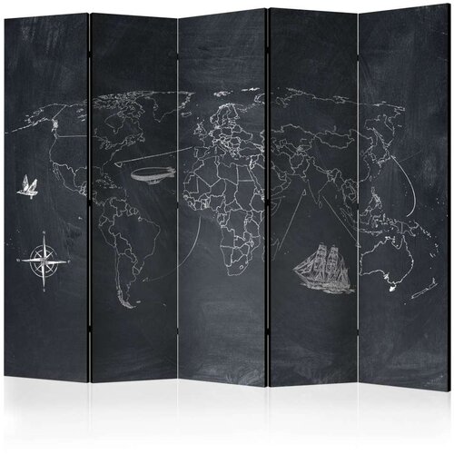  Paravan u 5 dijelova - Small travel. Large travel II [Room Dividers] 225x172 Slike