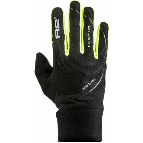 R2 Blizzard Gloves Black/Neon Yellow M Skijaške rukavice