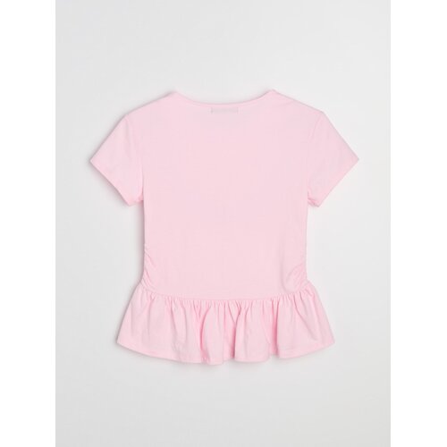 Sinsay Pamučna bluza s peplumom i naborima Slike