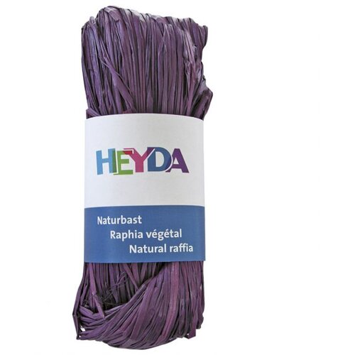  RAFIJA PRIRODNA 50G HEYDA 20-48877 85 LJUBIČASTA Slike