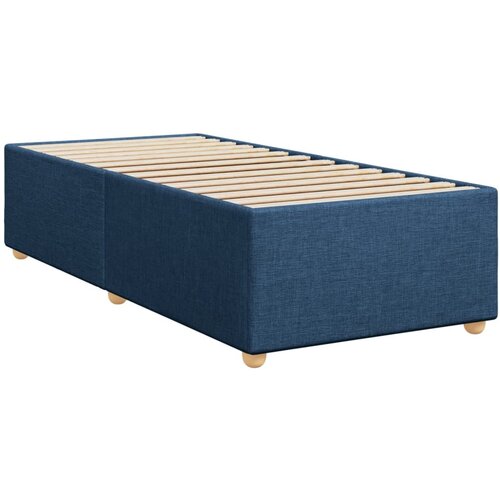  Krevet s oprugama i madracem plavi 80x200 cm od tkanine Slike