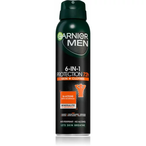Garnier Men 6-in-1 Protection antiperspirant u spreju za muškarce 150 ml