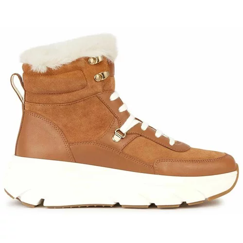 Geox Kožne cipele za snijeg D DIAMANTA D boja: smeđa, D36UFD 02285 C6001