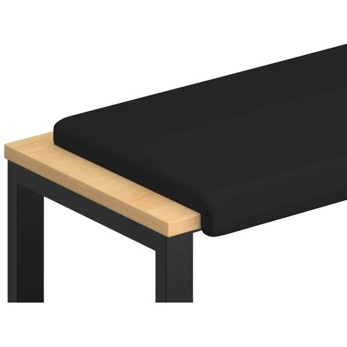  Jastučić za klupu Umjetna koža Crna Dubina 35 cm - Crna 80 x 38 x 6 5 cm Cene