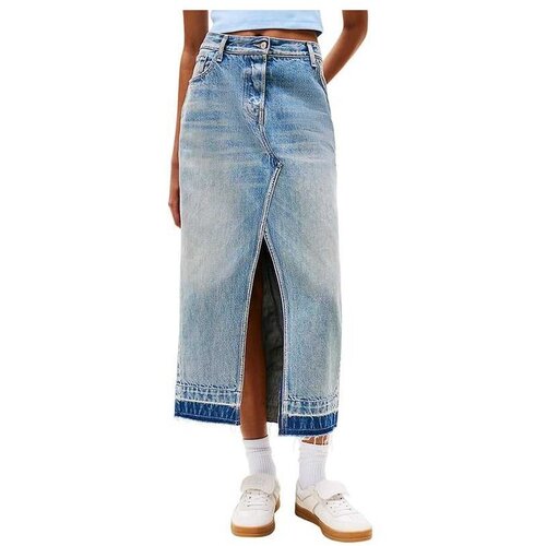 Tommy Hilfiger denim midi suknja THDW0DW21193-1AB Slike
