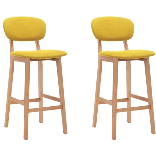  Barski stolčki 2 kosa gorčično rumeno blago