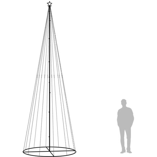  Stožasto božićno drvce &amp;scaron;areno 732 LED žarulje 160 x 500 cm Slike