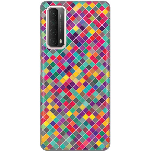 torbica silikonska print skin za huawei p smart 2021 colorful cubes Slike