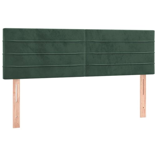 Maison Chic Posteljno vzglavje - Vzglavna omarica 2 kosa temno zeleno 72x5x78/88 cm žamet, (22077370) Cene