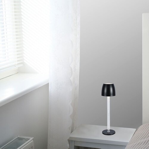  LED prigu&amp;scaron;iva punjiva stona lampa LED/3W/5V 3000K crna Slike