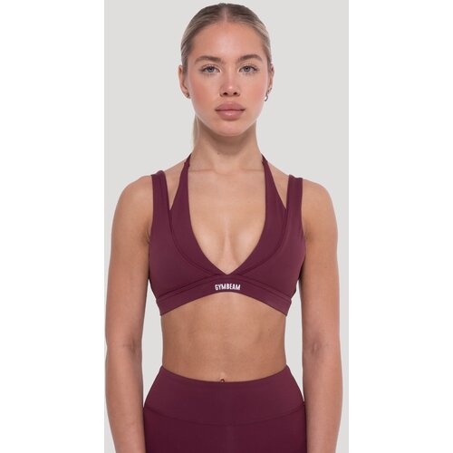 GymBeam Sportski grudnjak Flow Wine L Slike
