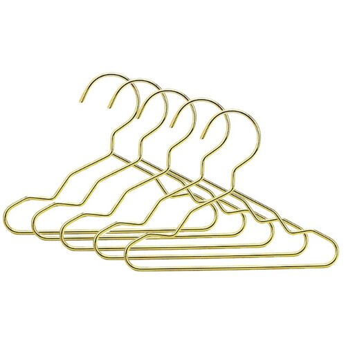 INF 5-Pack Zlati Kovinski Obe&scaron;alniki za Hi&scaron;ne Živali - Eleganten Organizator Oblačil 15 cm, (5000072330) Cene