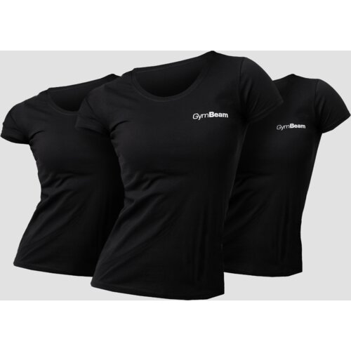 GymBeam Women‘s Basic T-Shirt 3pack Black Slike