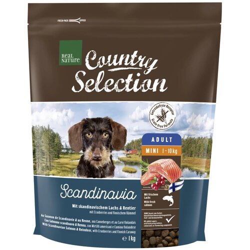 Real Nature Country Scandinavia Mini Adult losos, sob, brusnica, kim 1 kg Cijene