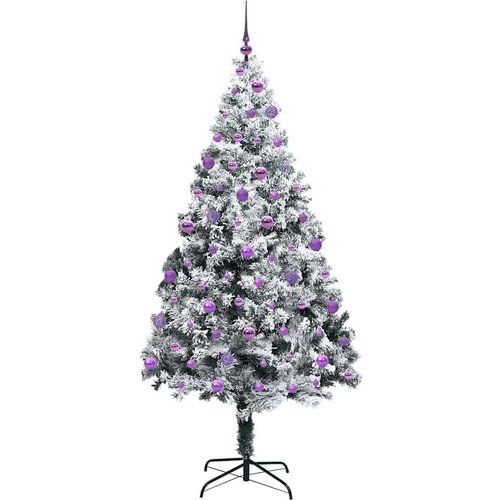 VidaXL Umjetno božićno drvce s 300 LED svjetlima Zelena 210 x 135 cm Slike