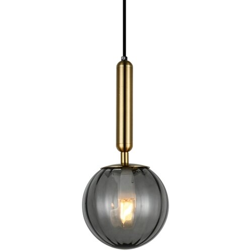  ITALUX PND-2324-1 BRO+SG - Visilica na sajli RAVENA 1xE27/5W/230V crna/mesing Slike