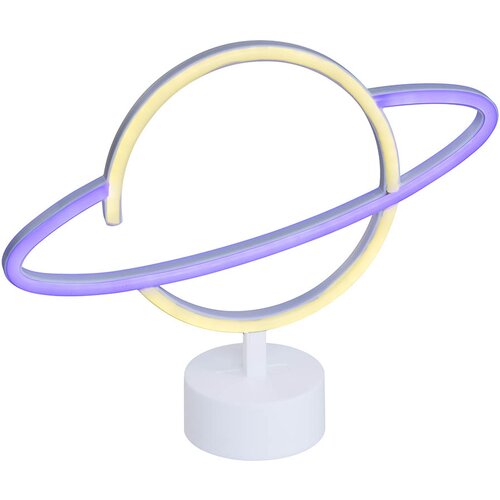 Trio Leuchten Neon tafellamp wit incl. LED - Planeet Slike