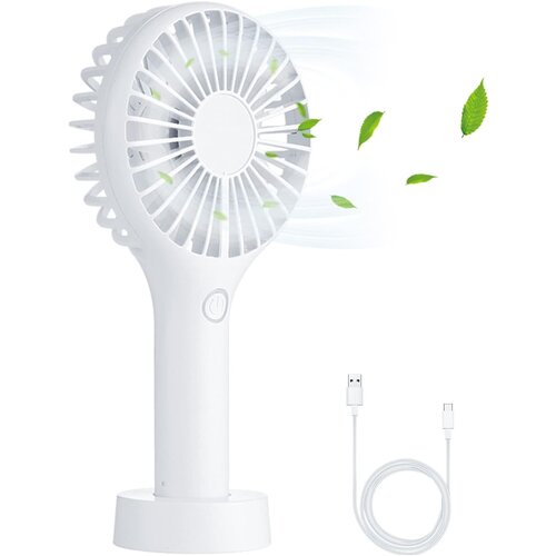 Venisymlis Ročni Prenosni Ventilator Usb Za Ponovno Polnjenje, Bel, (22070237) Cene